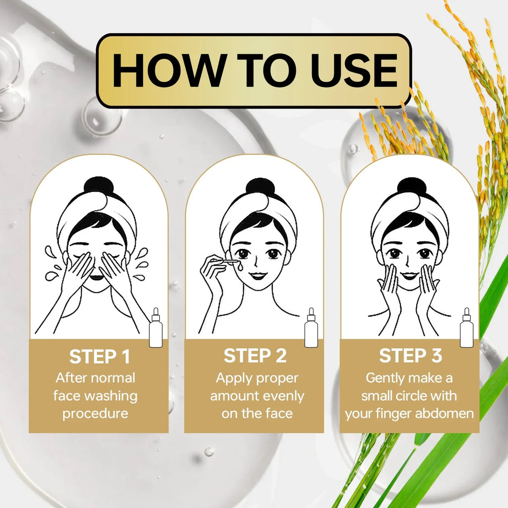 White Rice Peel Shot Ampoule – Rice Peptides & Hyaluronic Acid