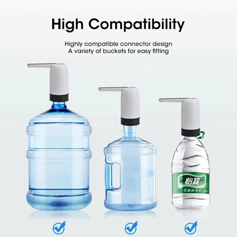 Automatic USB Water Bottle Pump – Mini Portable Dispenser