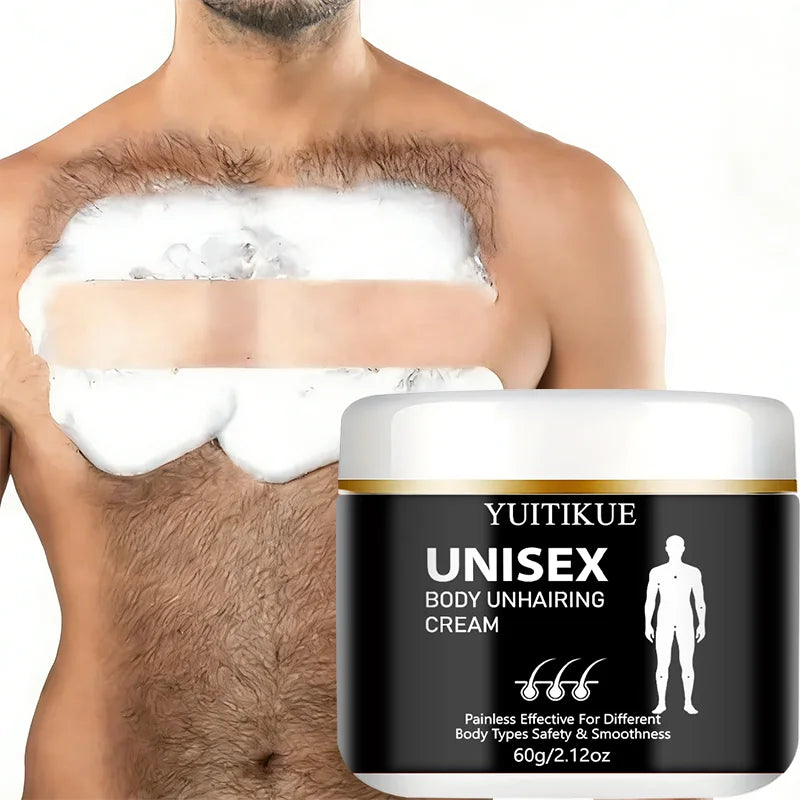 YUITIKUE Body Hair Removal Cream – Unisex, All Skin Types 60g