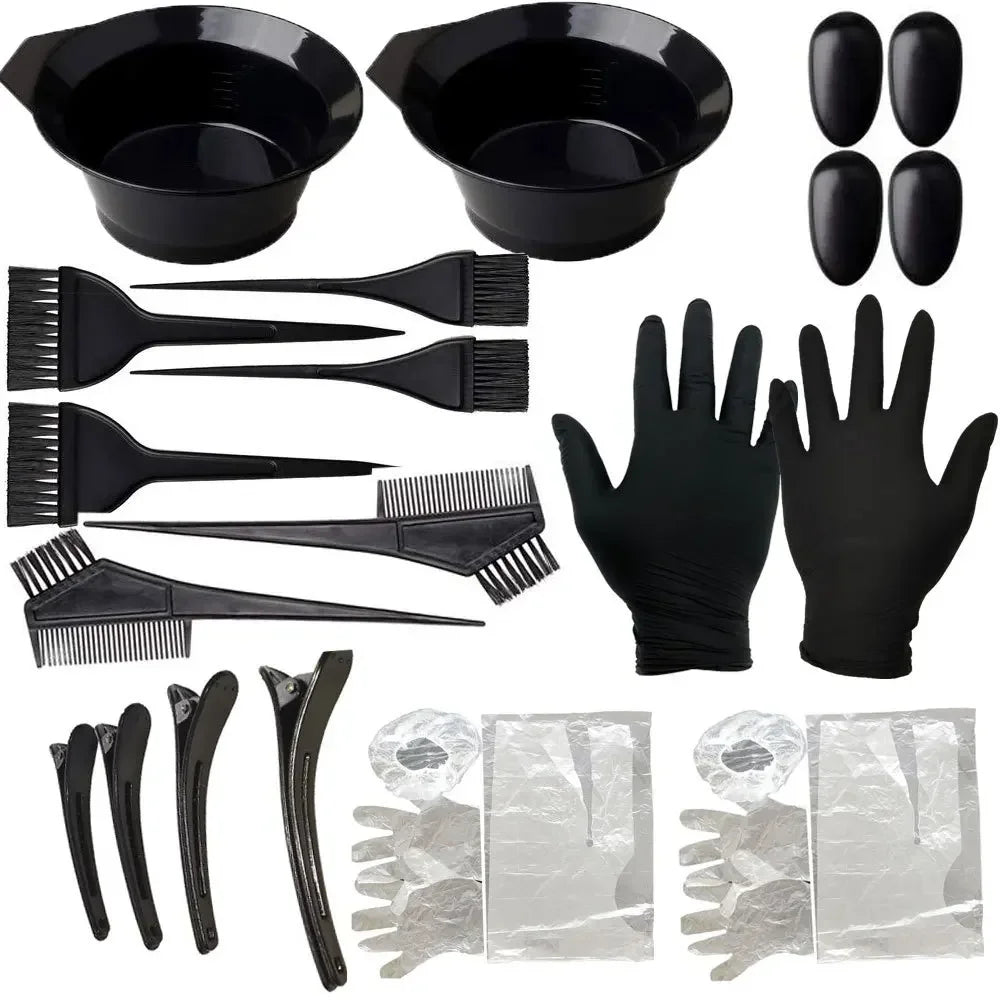 Home Salon Hair Dye Kit – Brushes, Bowl, Comb & Accessories