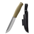 Outdoor Camping Fixed Blade Knife – D2 Steel & Leather Sheath