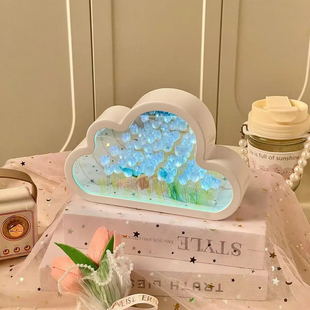 Cloud Tulip DIY Nightlight Kit – Romantic Mirror Atmosphere Lamp