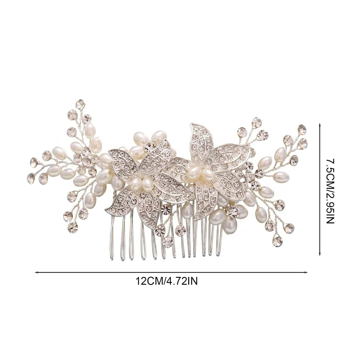 Pearl Rhinestone Bridal Hair Comb | Vintage Wedding Accessory