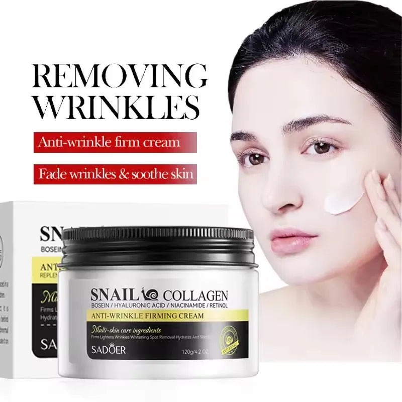 SADOER Snail Collagen Anti Wrinkles Face Cream Firming Moisturizing