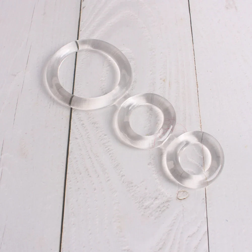 Men's Triple Lock Stretch Delay Ring | Stamina Cock Ring
