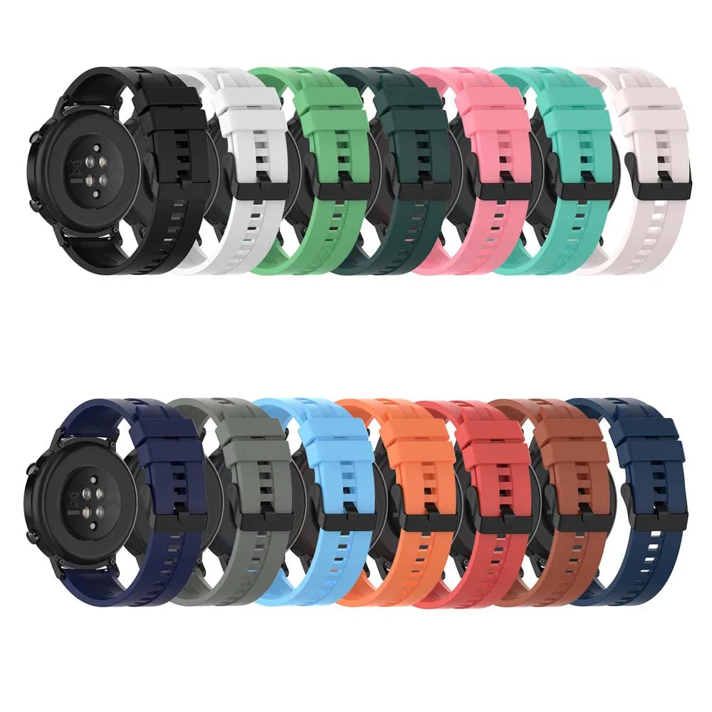 22mm Silicone Watch Band for Huawei GT, Samsung & Garmin