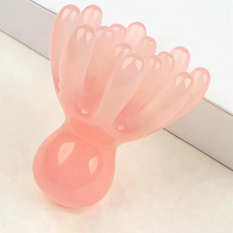 Octopus Scalp Massage Comb | Double Row Resin Gua Sha Tool