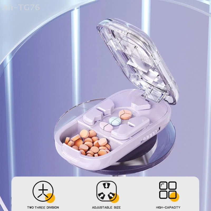 3-in-1 Pill Cutter & Tablet Splitter with Organizer