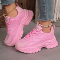 Women's Chunky Platform Sneakers – Lightweight Fashion Tennis Shoes