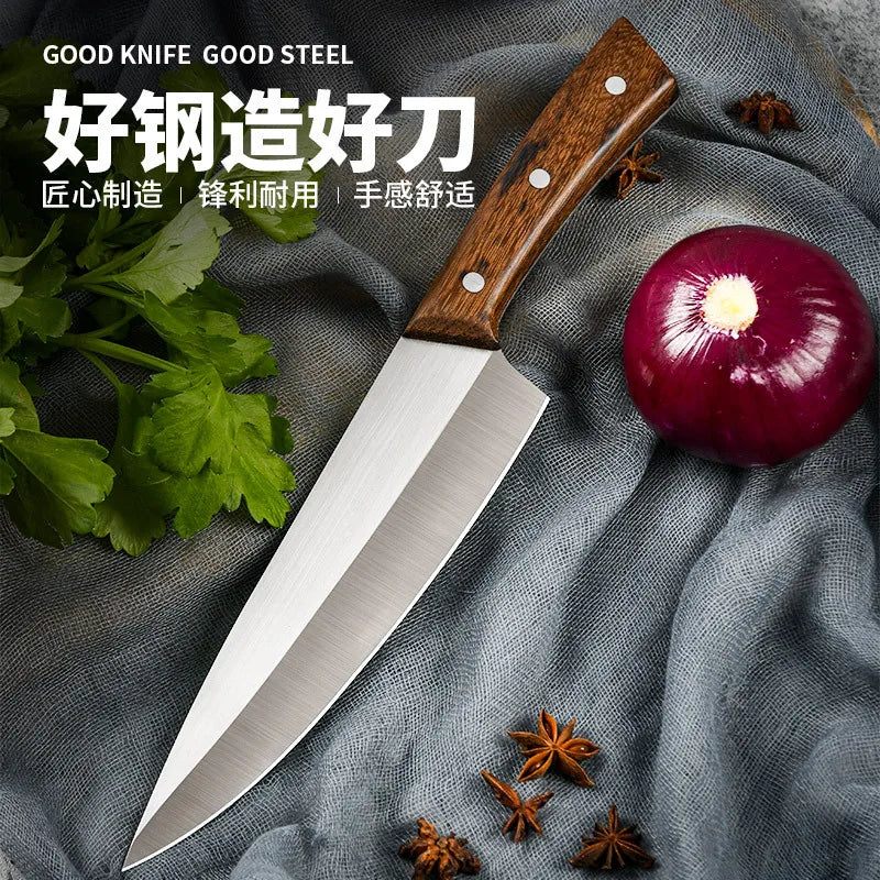 7-Inch Chef Knife – Rosewood Handle Stainless Steel Kitchen Knife