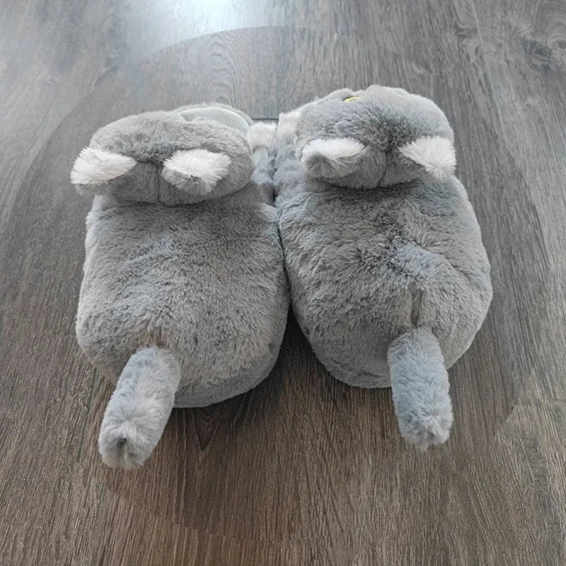Women's Fluffy Fur Slippers – Warm Cosy Indoor House Shoes