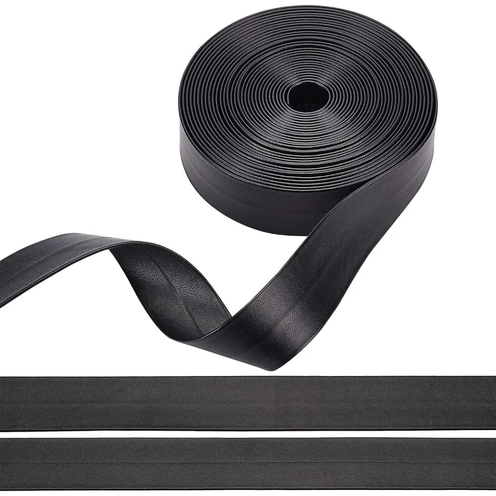 Faux Leather Ribbon Strap 25mm Black 5m – DIY Craft Trim