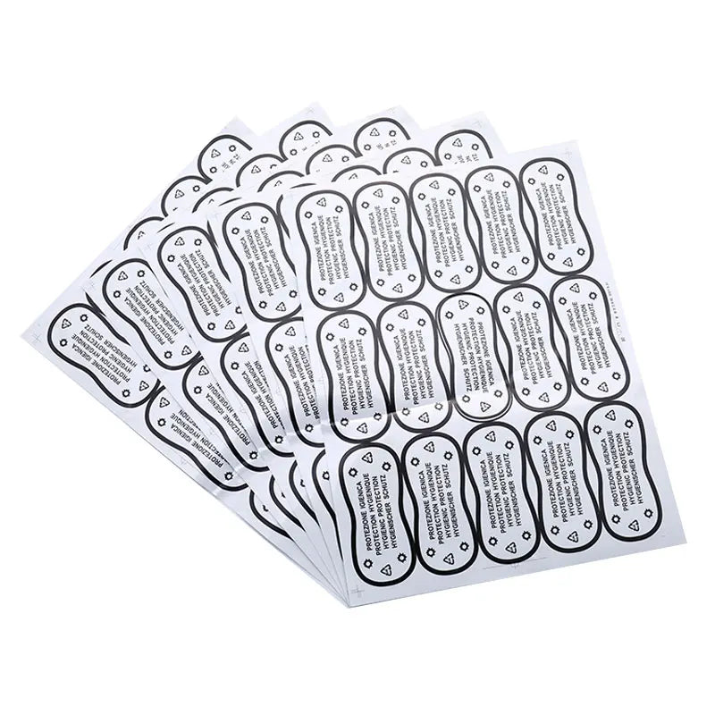 75pcs Clear Hygiene Label Stickers – Swimwear & Lingerie Try-On