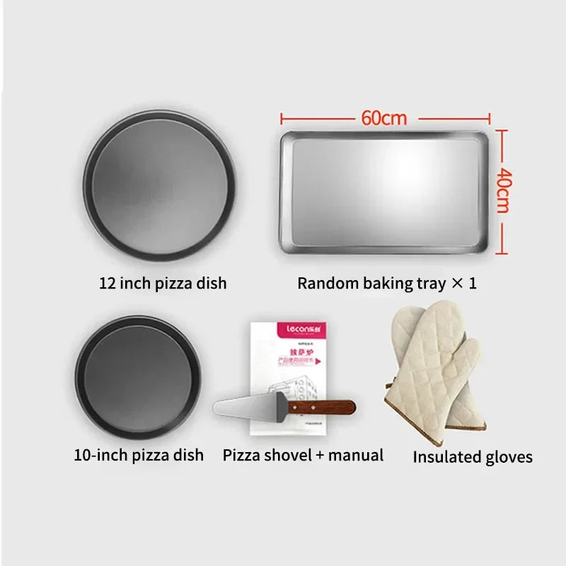 3-Layer Commercial Electric Deck Oven 56L×3 | Pizza & Bakery