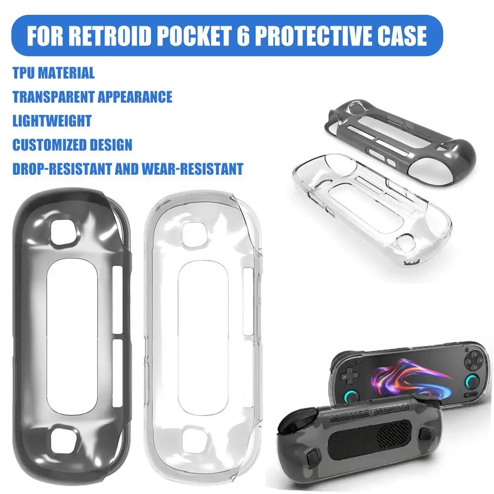 TPU Case for Retroid Pocket 6 – Clear Protective Cover