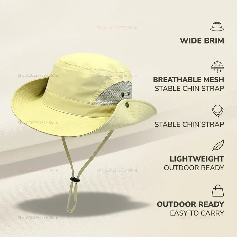 Unisex Quick-Dry Fisherman Sun Hat | Breathable Anti-UV Outdoor