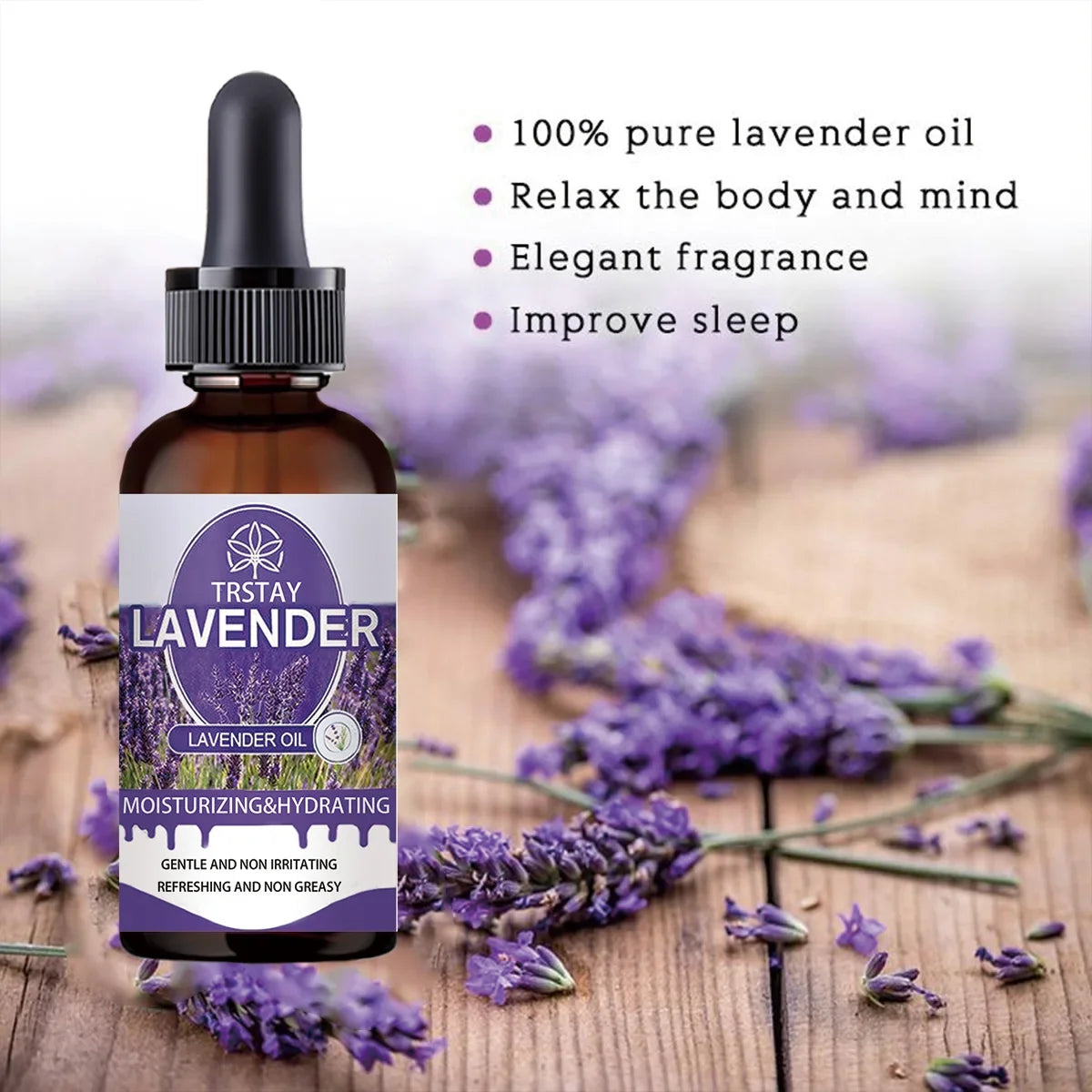 TRSTAY Rose & Lavender Plant Essential Oil – Skin & Massage