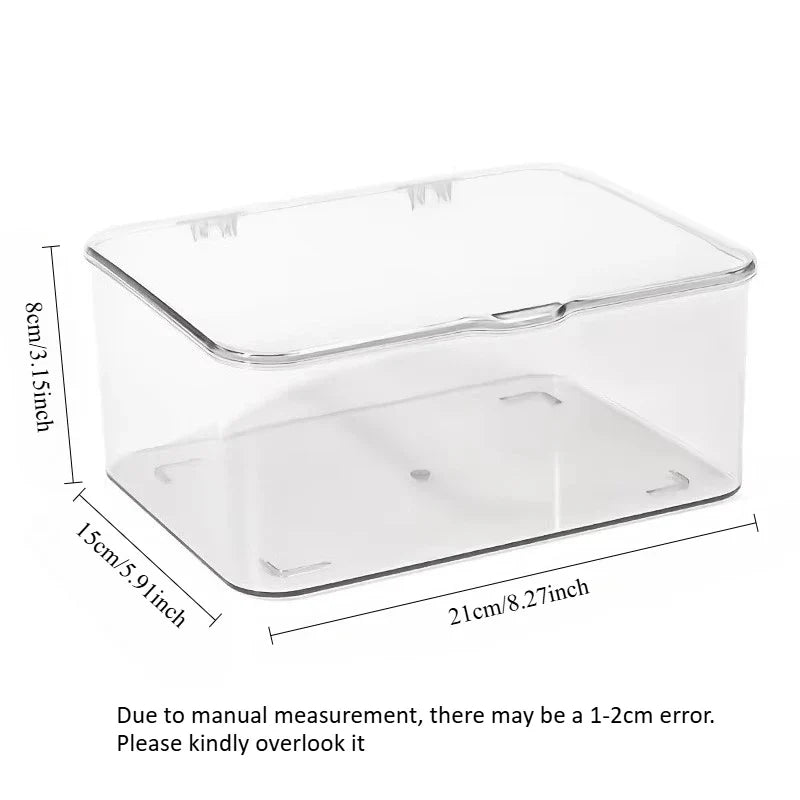 Acrylic Clear Stationery Organizer Box Clamshell Design