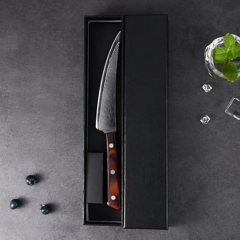 5.5" Damascus Steel Japanese Chef's Knife | Boning Knife