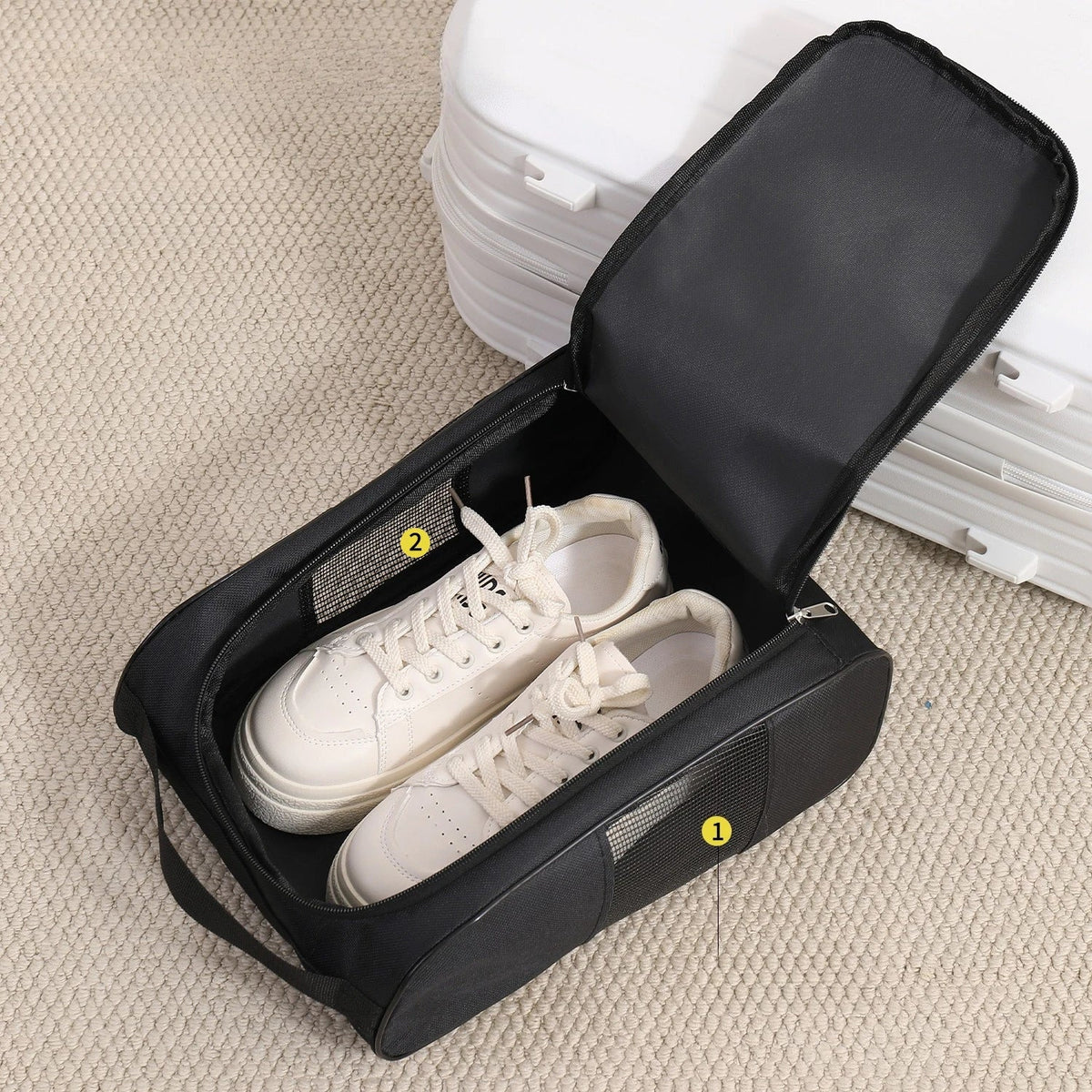 Portable Golf Shoe Bag Oxford Cloth Carrier Bags Breathable