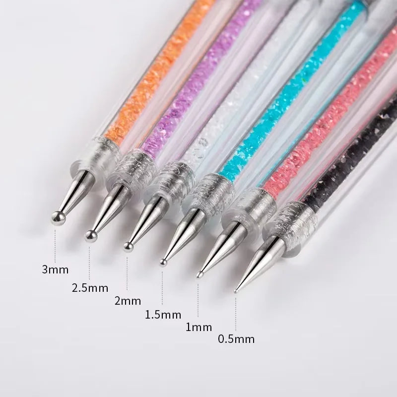 6-Piece UV Gel Nail Art Brush Set – Liner & Acrylic Pens