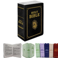Christian Bible Verse Pillow – Book-Shaped Velvet Home Décor