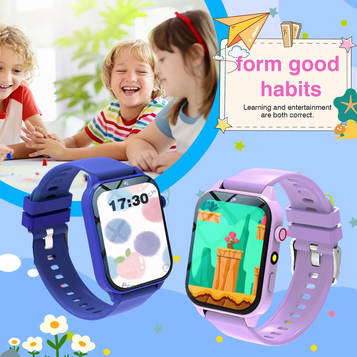 Kids Smart Watch 1.83" | Camera, 18 Games, Photo Album