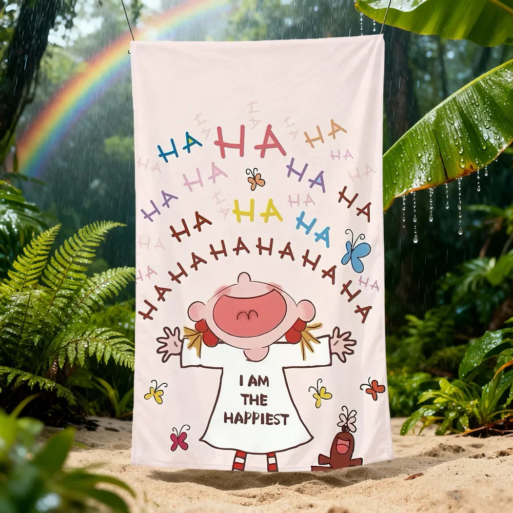 CoCo Cartoon Quick-Dry Beach Towel | Soft, Absorbent, 11 Sizes
