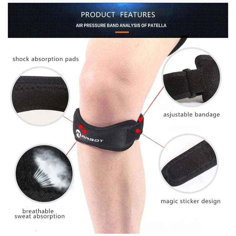 Adjustable Knee Patellar Support Strap – Sports Compression Brace