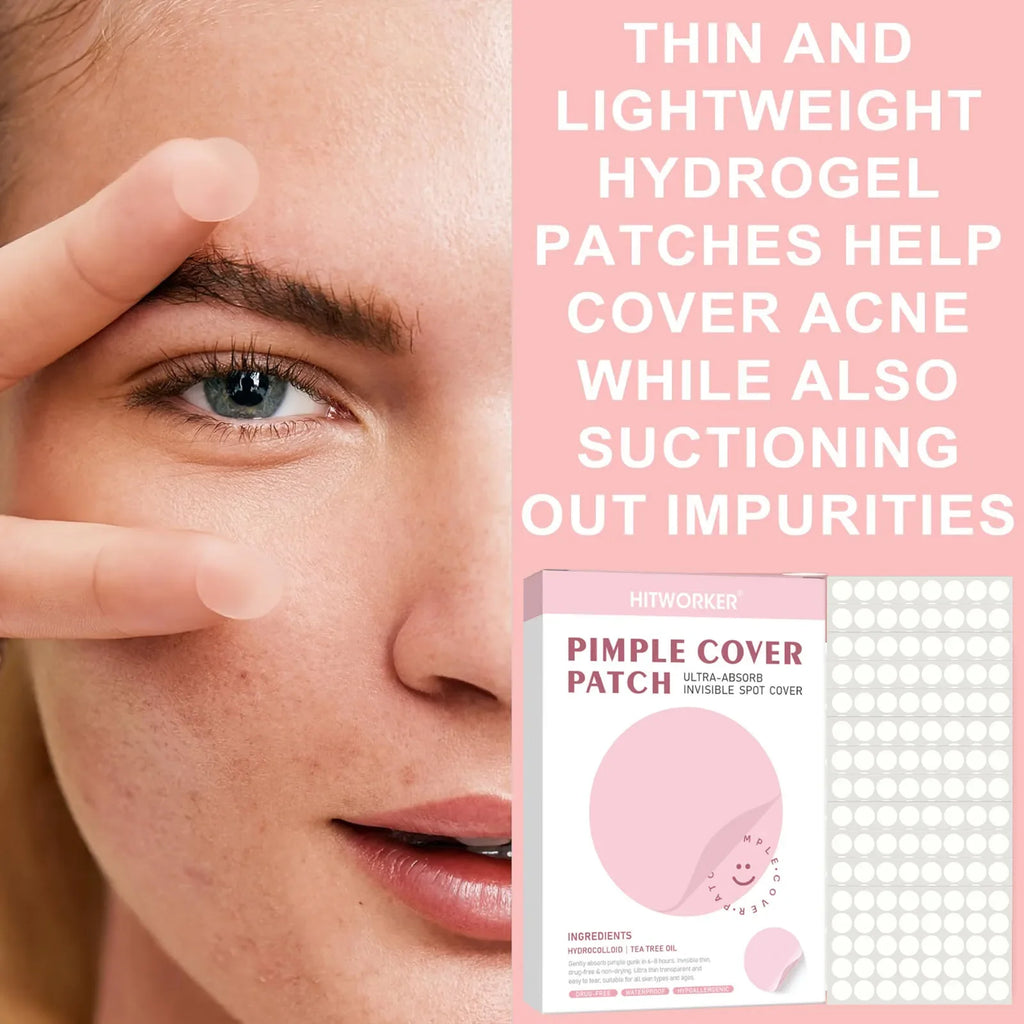 Hydrocolloid Acne Patches Alcohol-Free Pimple Cover Dots