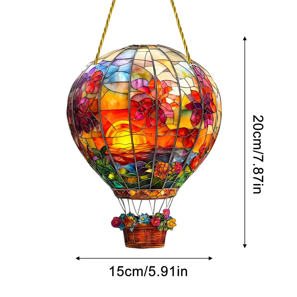 Acrylic Hot Air Balloon Sun Catcher – Window & Wall Decor