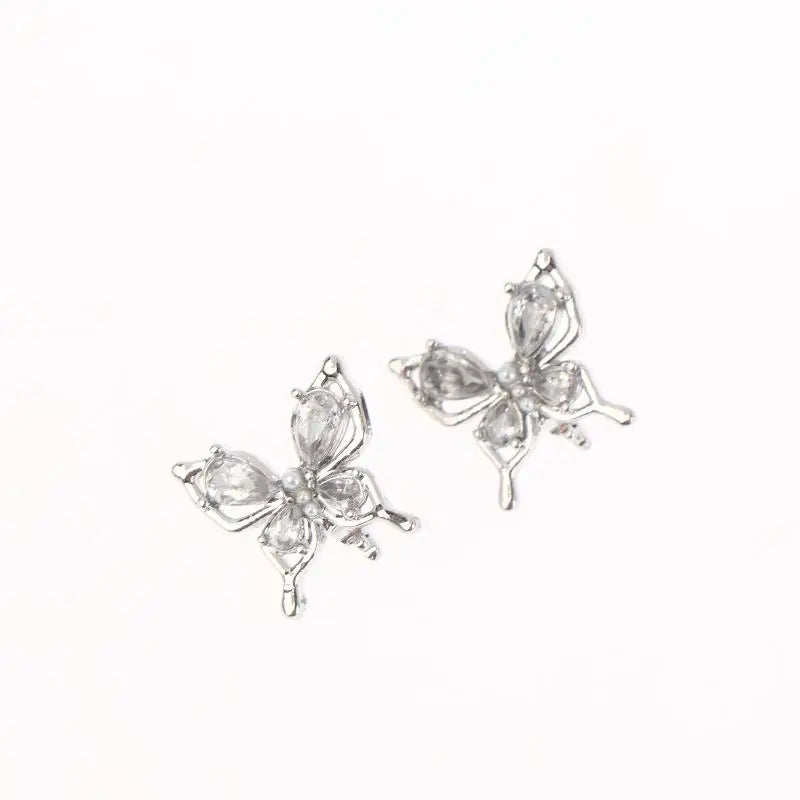 Rhinestone Clip-On Earbud Charms – 2Pcs DIY Earphone Decor