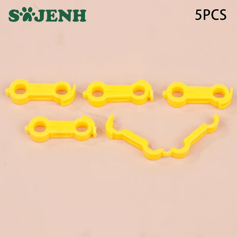 5-Pack Plastic Bird Leg Rings – 4/5/6mm for Parrots & Pigeons