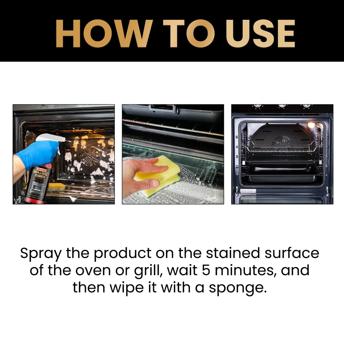 JAKEHOE Oven & Stove Foam Cleaner | Grease & Grime Remover