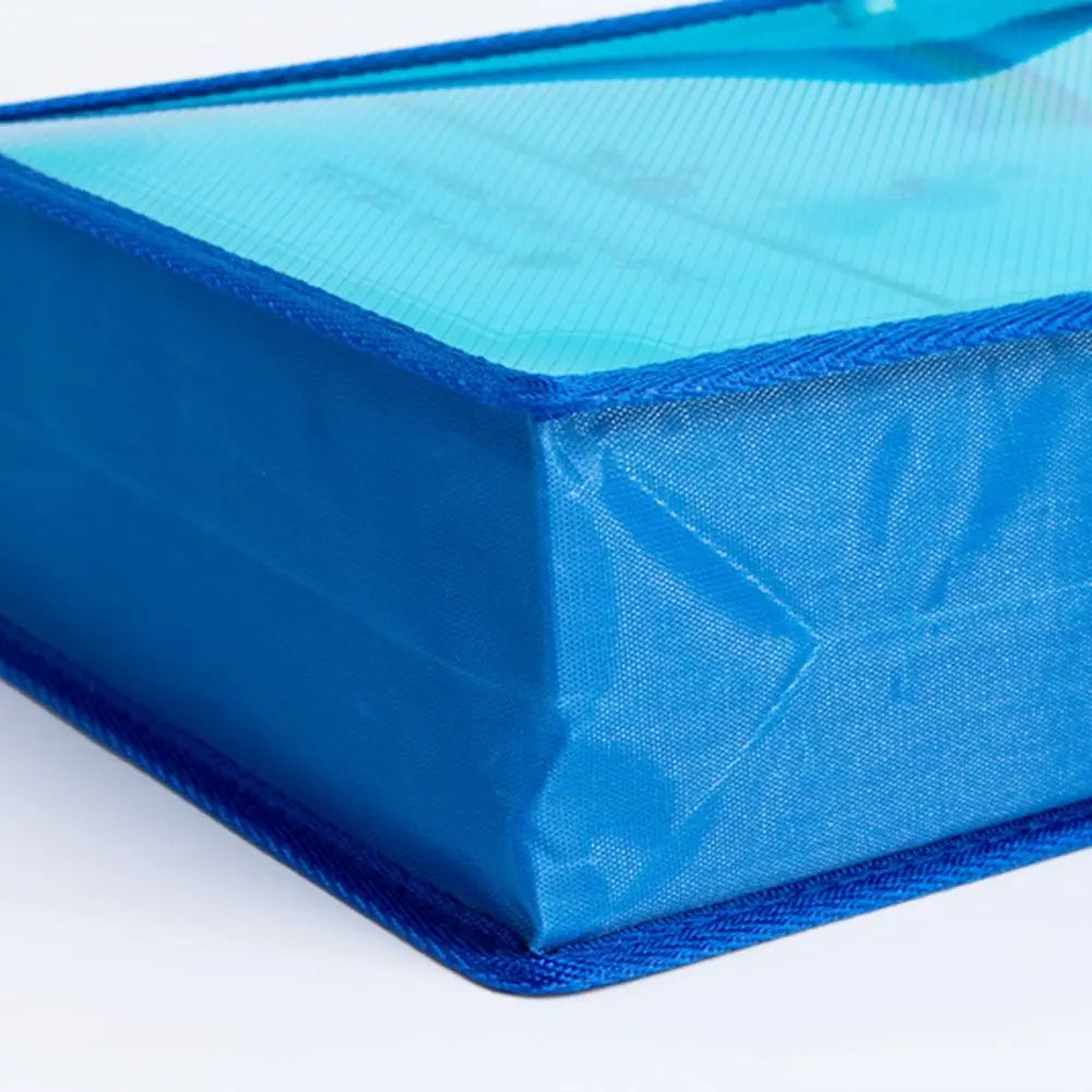 Snap Button Clear File Folder Bag | A4+ Document Organizer