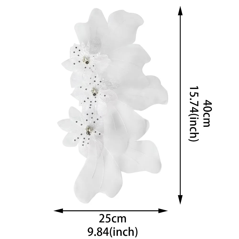 3D Organza Flower Patch – Handmade DIY Corsage Embellishment
