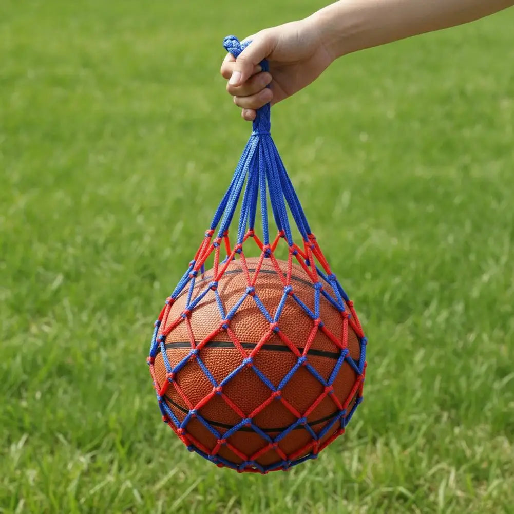Single Ball Carrying Net Bag Basketball Soccer Football Mesh Storage