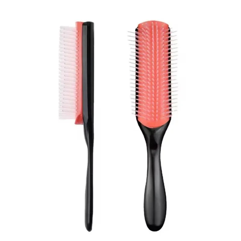 9-Row Detangling Hairbrush | Scalp Massager Styling Brush