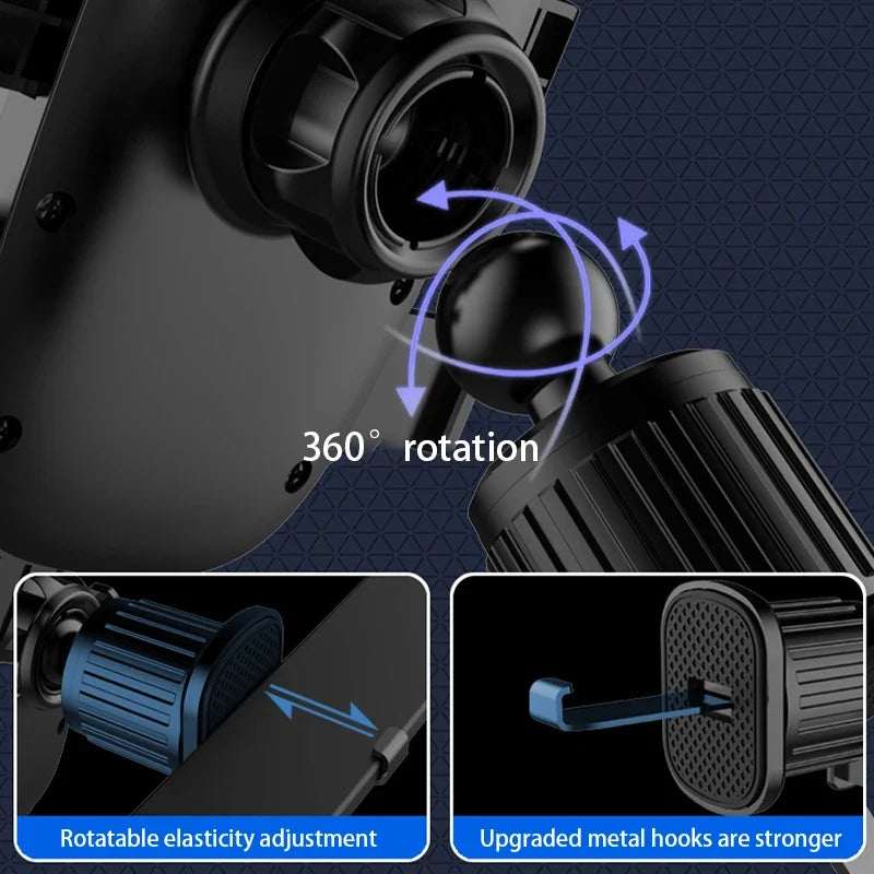 SEAMETAL Car Air Vent Phone Holder | 360° Universal Mount