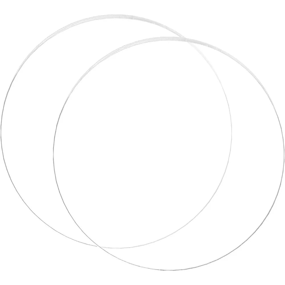2-Pack 7" Clear Round Acrylic Discs – 3mm DIY Circle Sheets