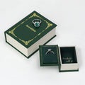 Vintage Mini Book Jewelry Box – Ring & Pendant Storage Case