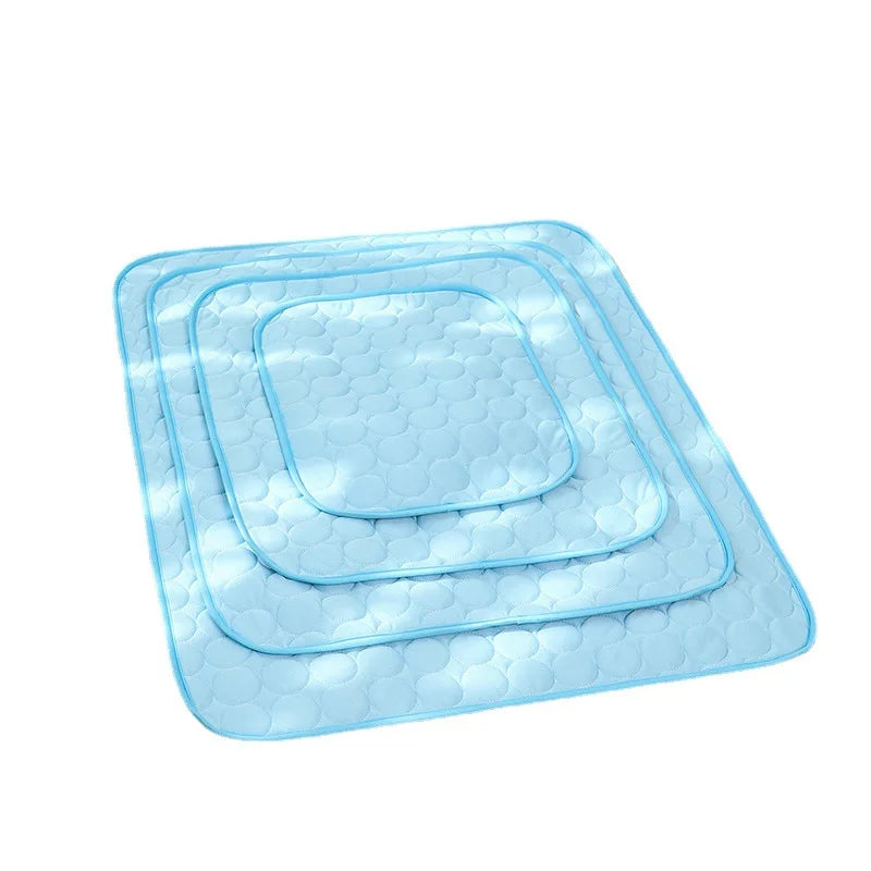 Summer Ice Silk MATS Pets Cat Dog Beds Large All-season Floor Pet
