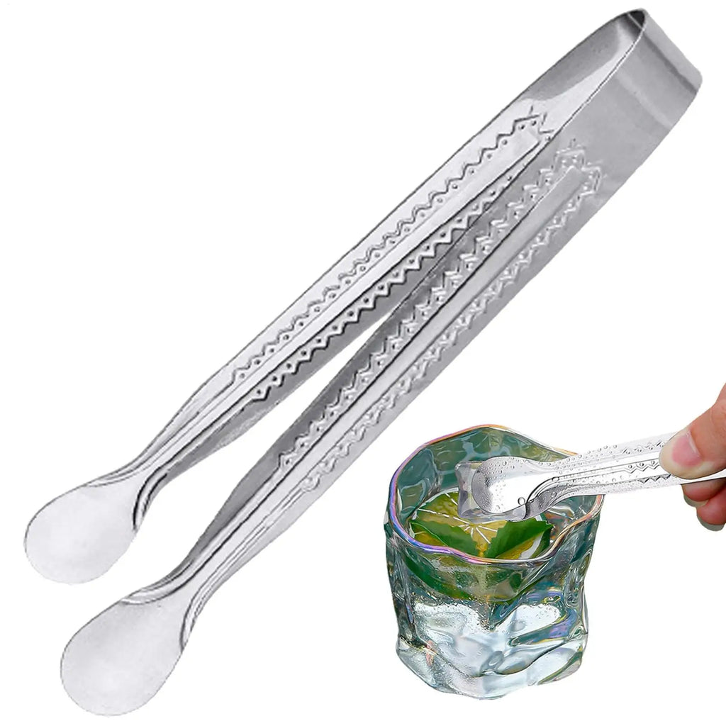 Stainless Steel Ice & Food Tongs | BBQ, Bar & Kitchen