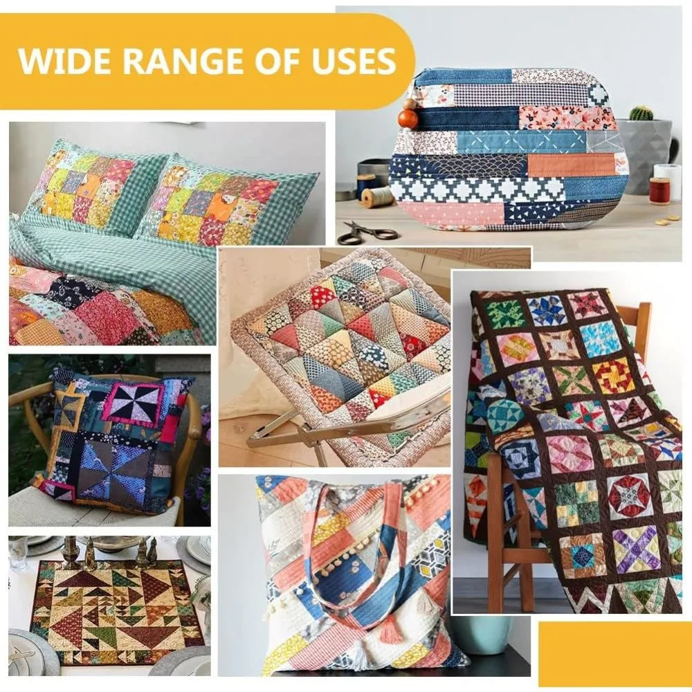 6-Pc Acrylic Quilting Half Template Rulers Set – 1 to 6 Inch