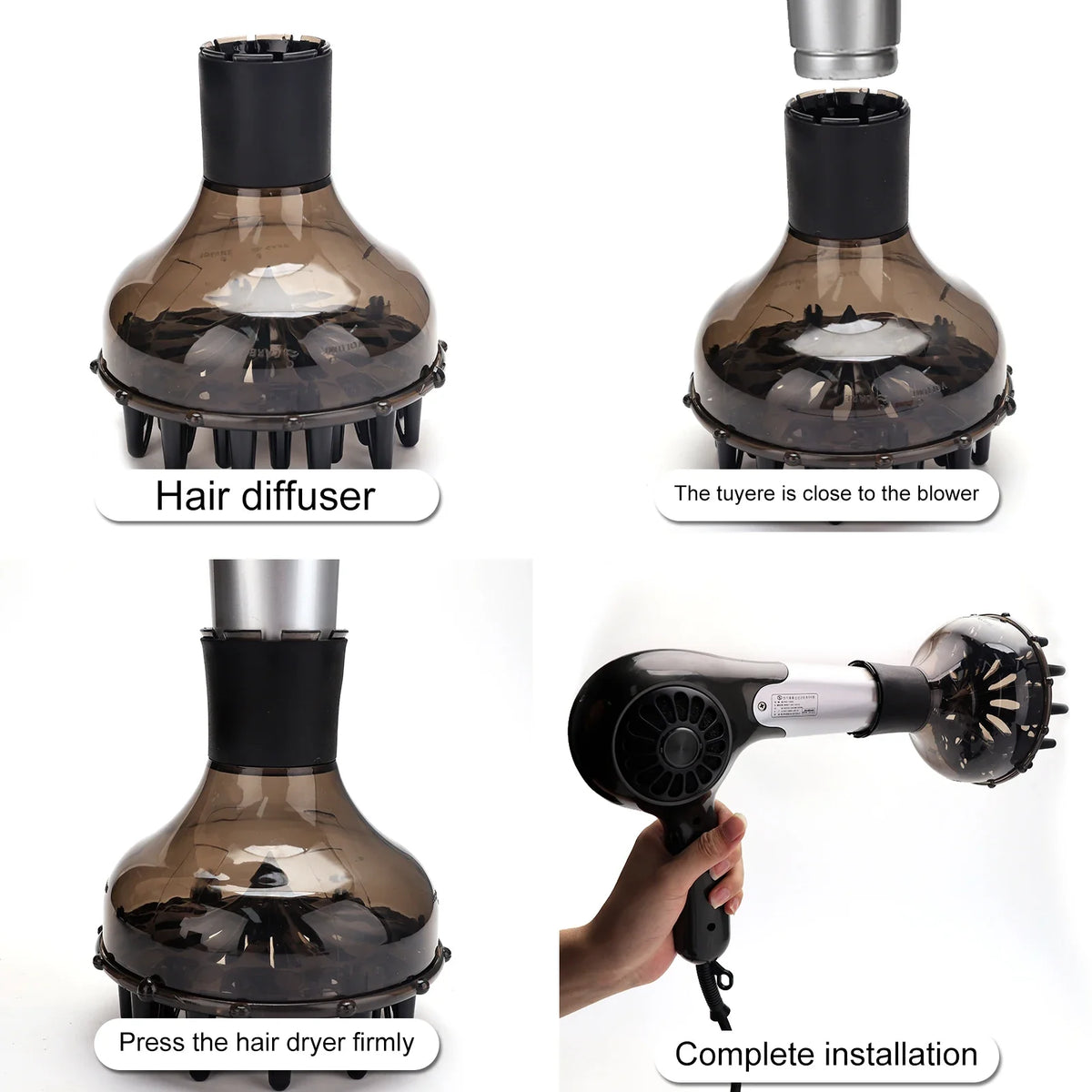 Universal Hair Dryer Diffuser for Curls – Heat Resistant