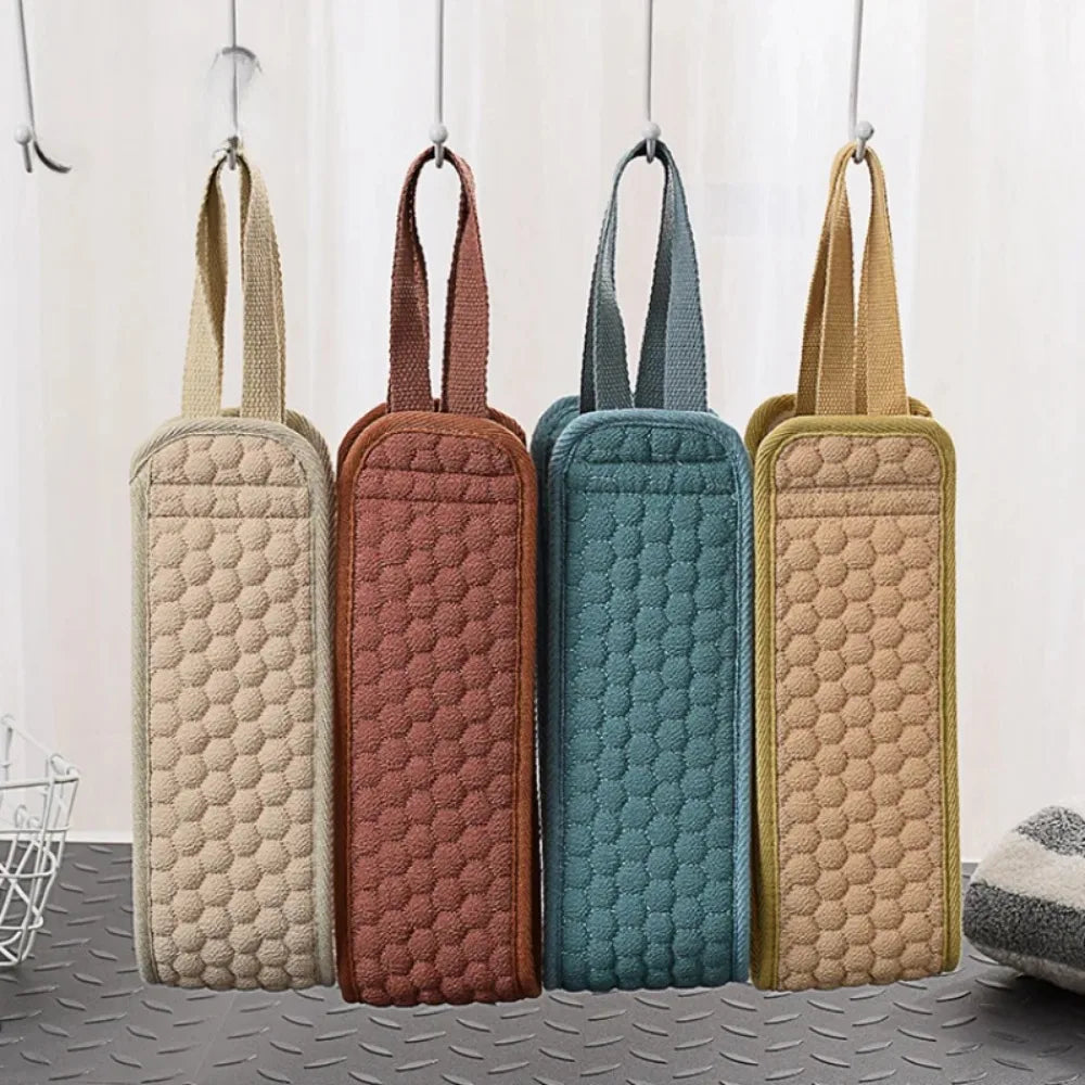 Exfoliating Back Scrubber Long Handle Bath Scrub Strap Shower