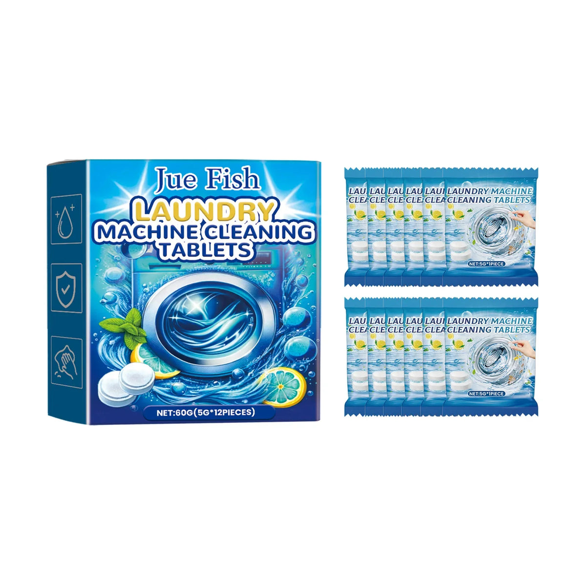Washing Machine Cleaner Tablets – Deep Clean, Odor Removal