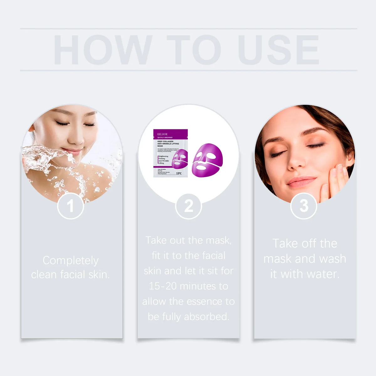 Hoygi Collagen Facial Mask – Hydrating, Firming & Brightening