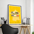 Tour de France Canvas Wall Art – Unframed Cycling Poster
