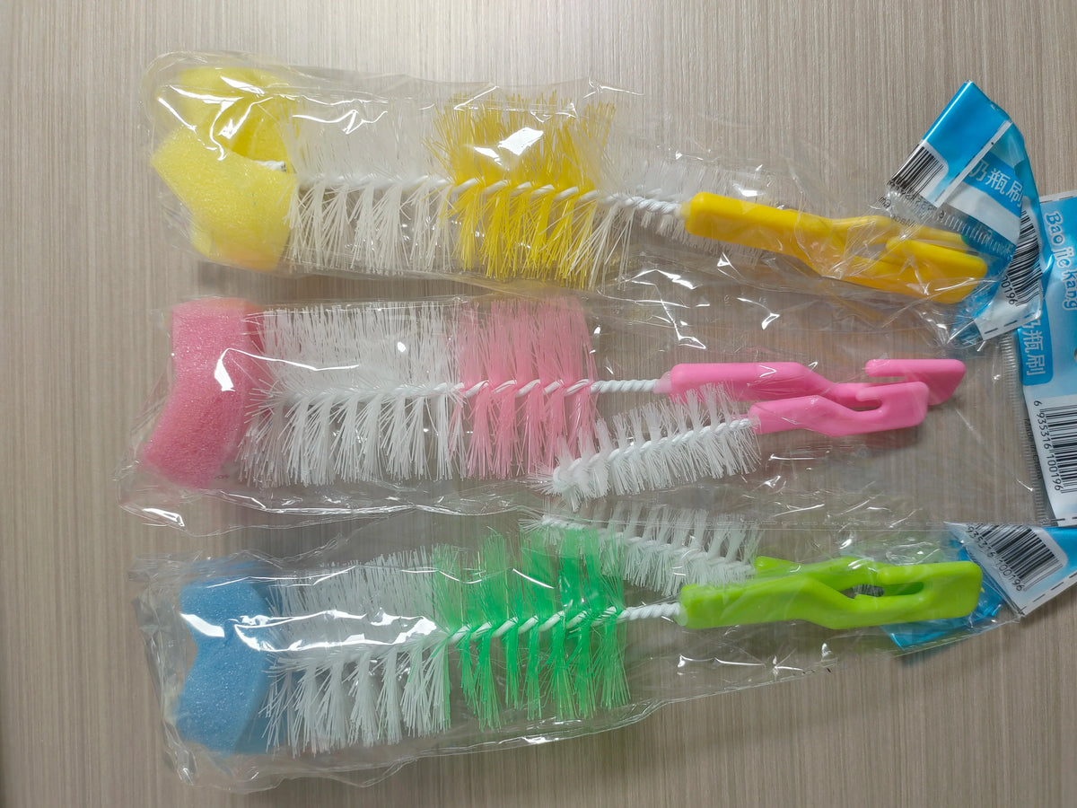 Baby Bottle & Pacifier Cleaning Brush Set – 2-Piece Nylon